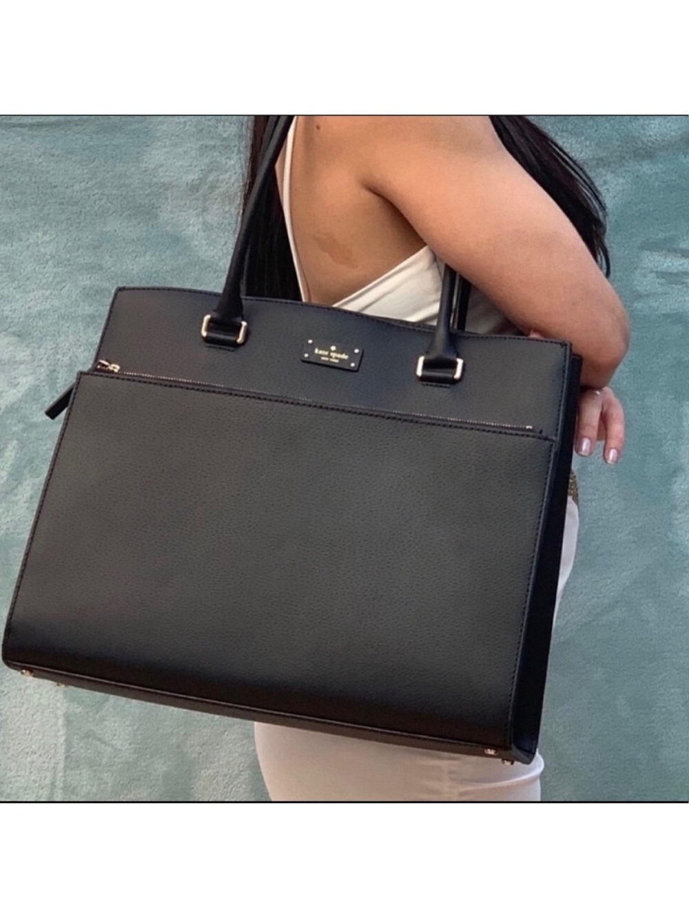 Kate Spade Grove Street Maeve Laptop Bag Purse Leather